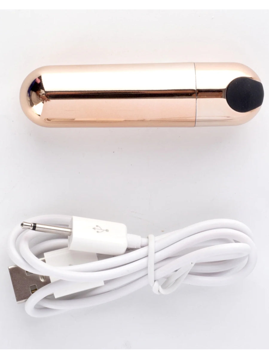 Maia Jessi USB Mini Bullet Vibrator Rose Gold