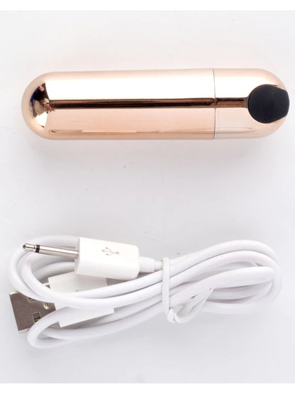 Maia Jessi USB Mini Bullet Vibrator Rose Gold