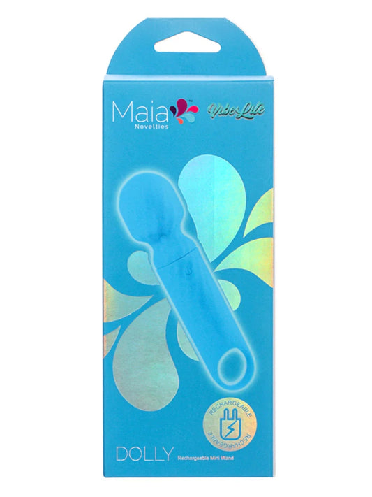 Maia Vibelite Dolly Mini Wand Vibrator Blue