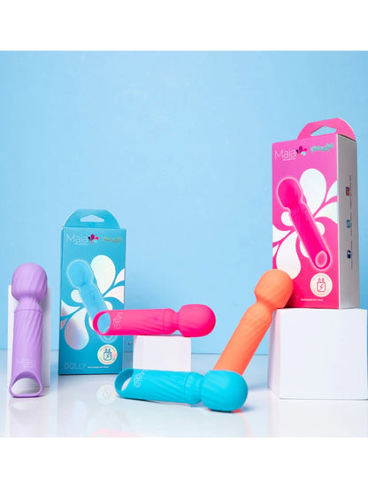 Maia Vibelite Dolly Mini Wand Vibrator Blue
