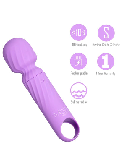 Maia Vibelite Dolly Mini Wand Vibrator Purple