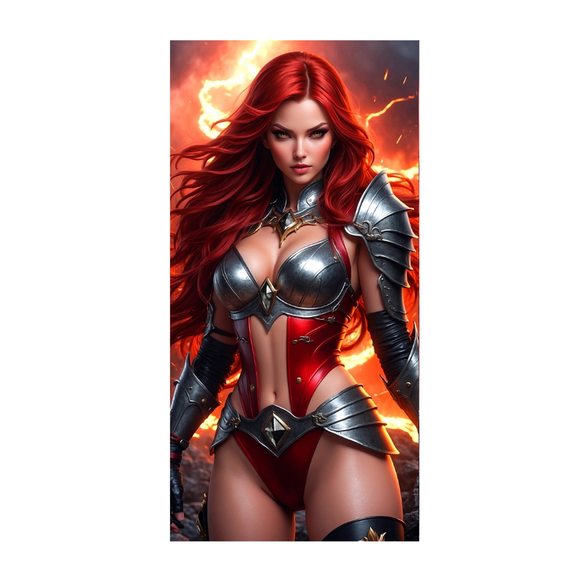 Fire Sorceress Solara character poster artwork