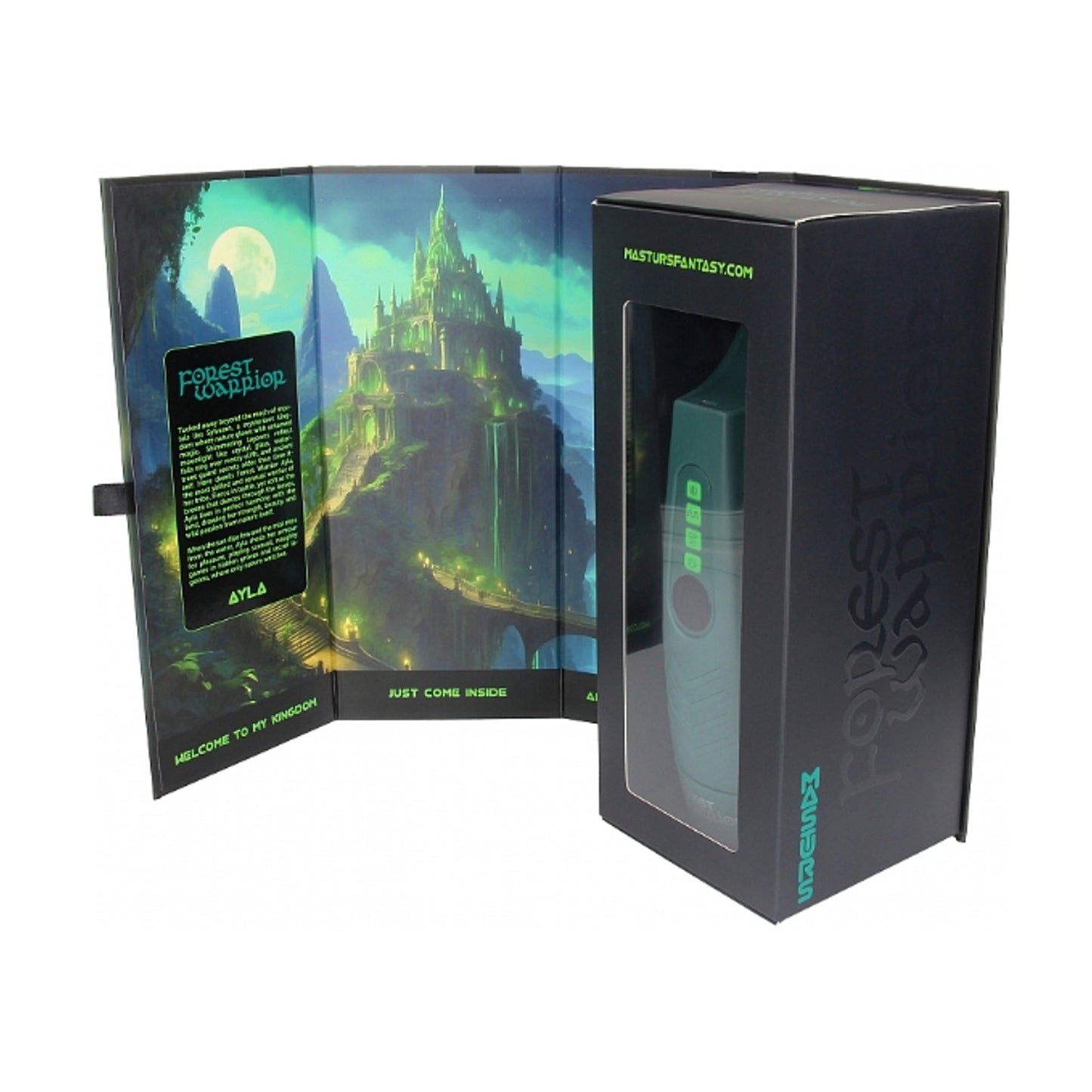 Open packaging showing product and artwork