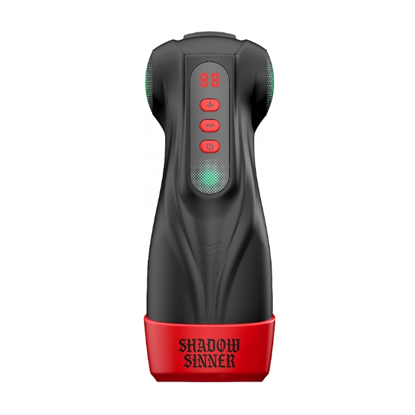 Front view of masturbator showing overall design