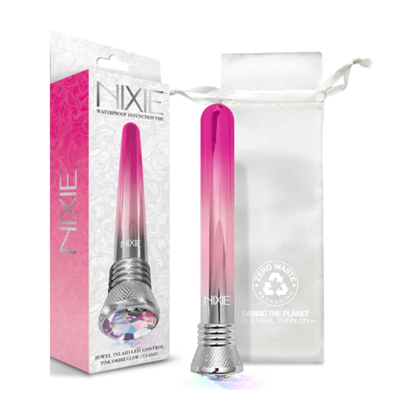 Vibrator with packaging and storage pouch included