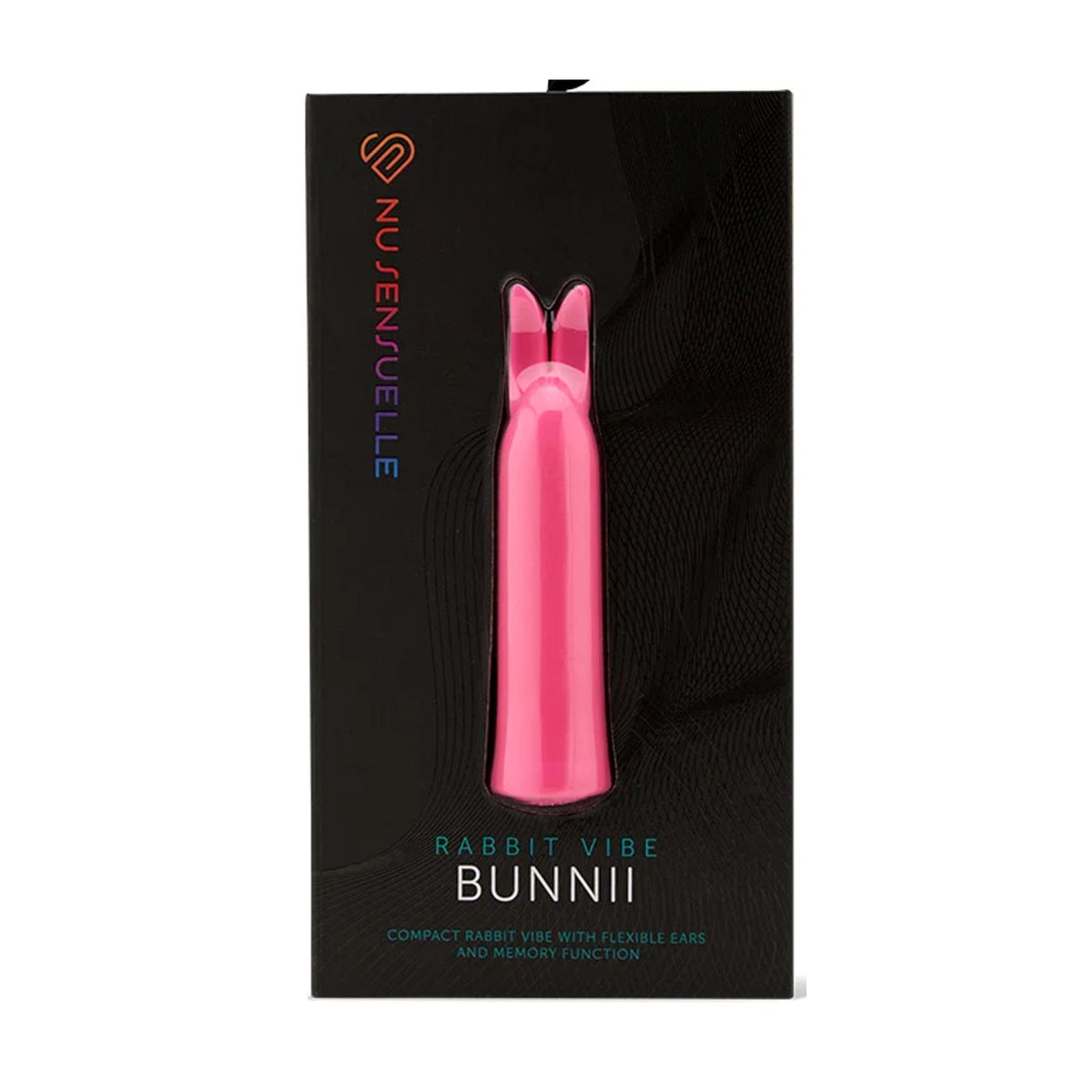Nu Sensuelle Bunnii Rabbit Vibrator Pink in retail packaging
