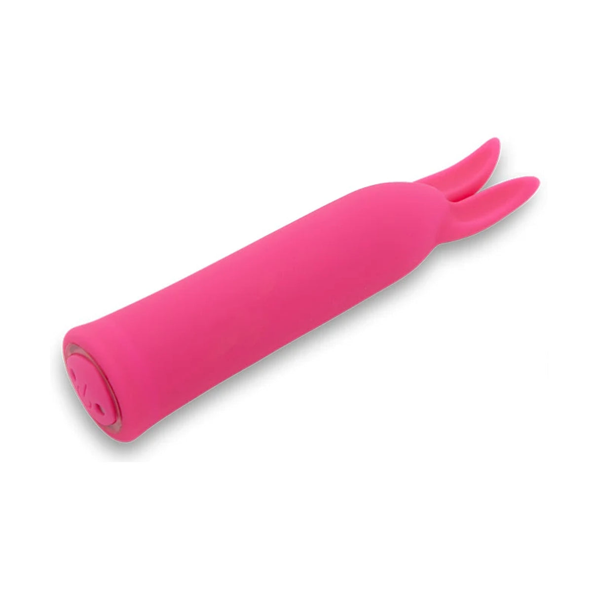 Angled view showing pink vibrator and base control button