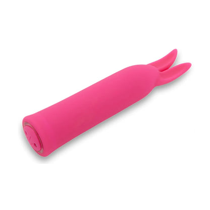 Angled view showing pink vibrator and base control button