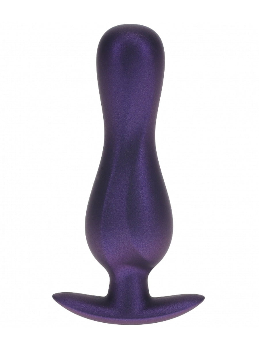 Ouch! Smooth Curvy Silicone Anal Plug Purple 2
