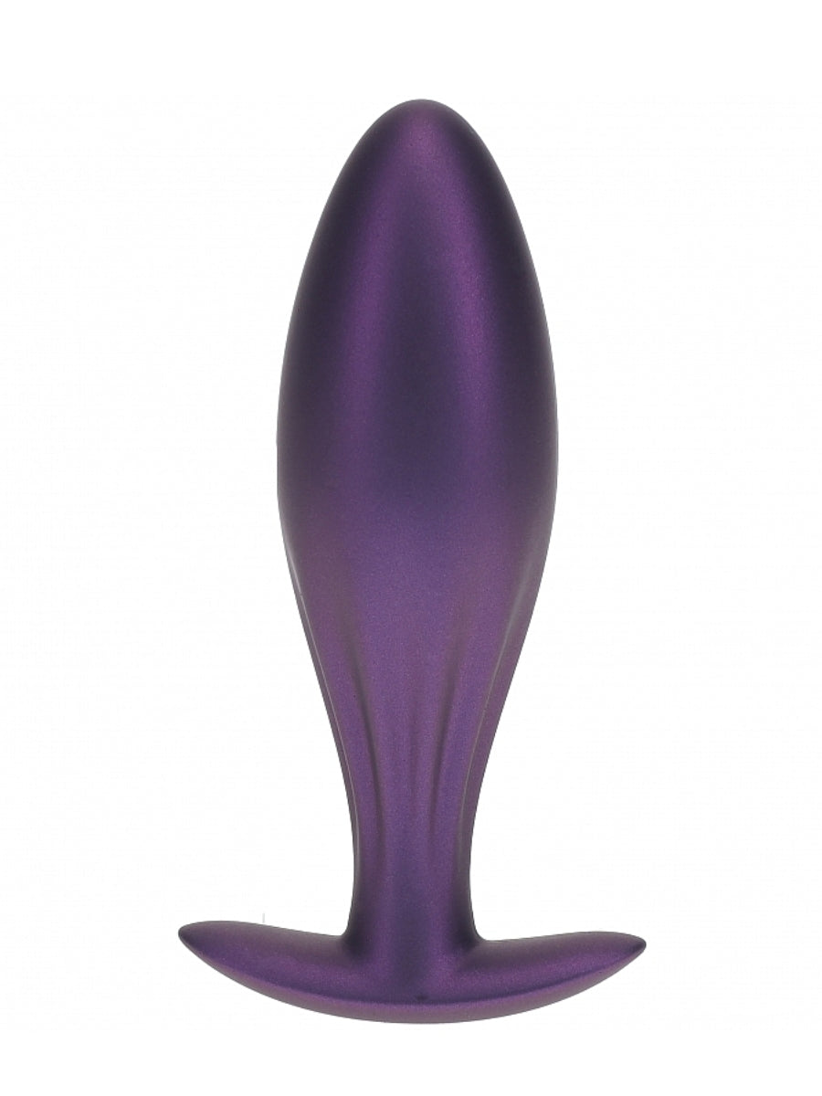 Ouch! Smooth Oval Silicone Anal Plug Purple 2