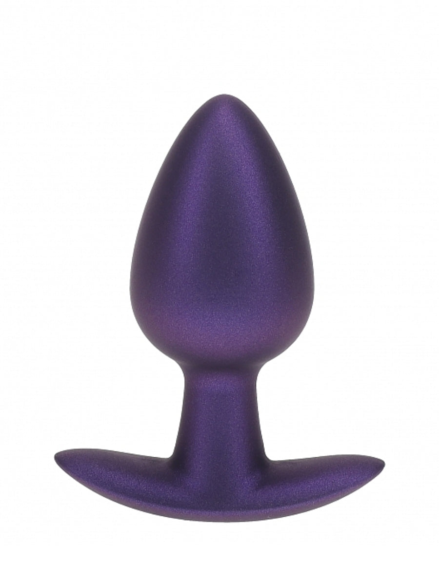 Ouch! Smooth Silicone Anal Plug Medium Purple 2