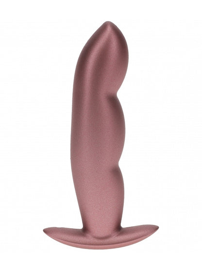 Ouch! Smooth Finger Silicone Anal Plug Rose Gold 2