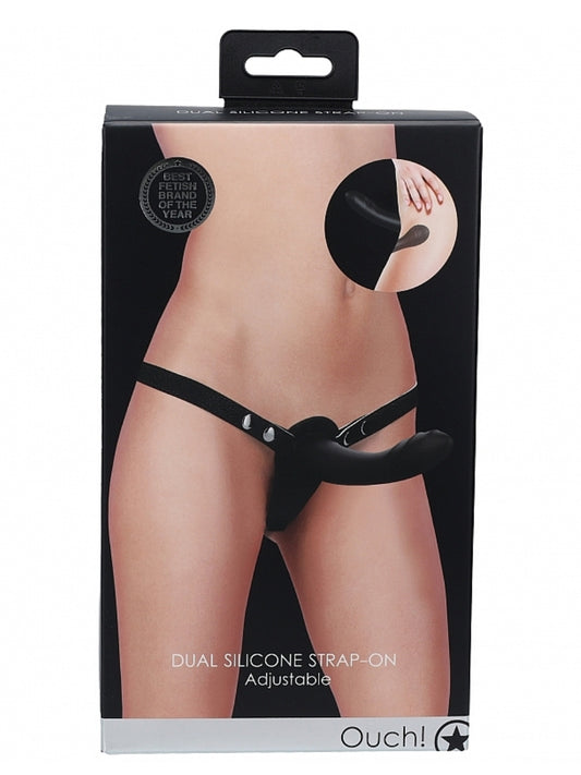 Ouch! Dual Silicone 6" Strap On Kit