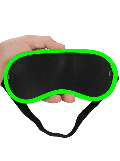 Ouch! Glow In The Dark Bonded Leather Eye Mask