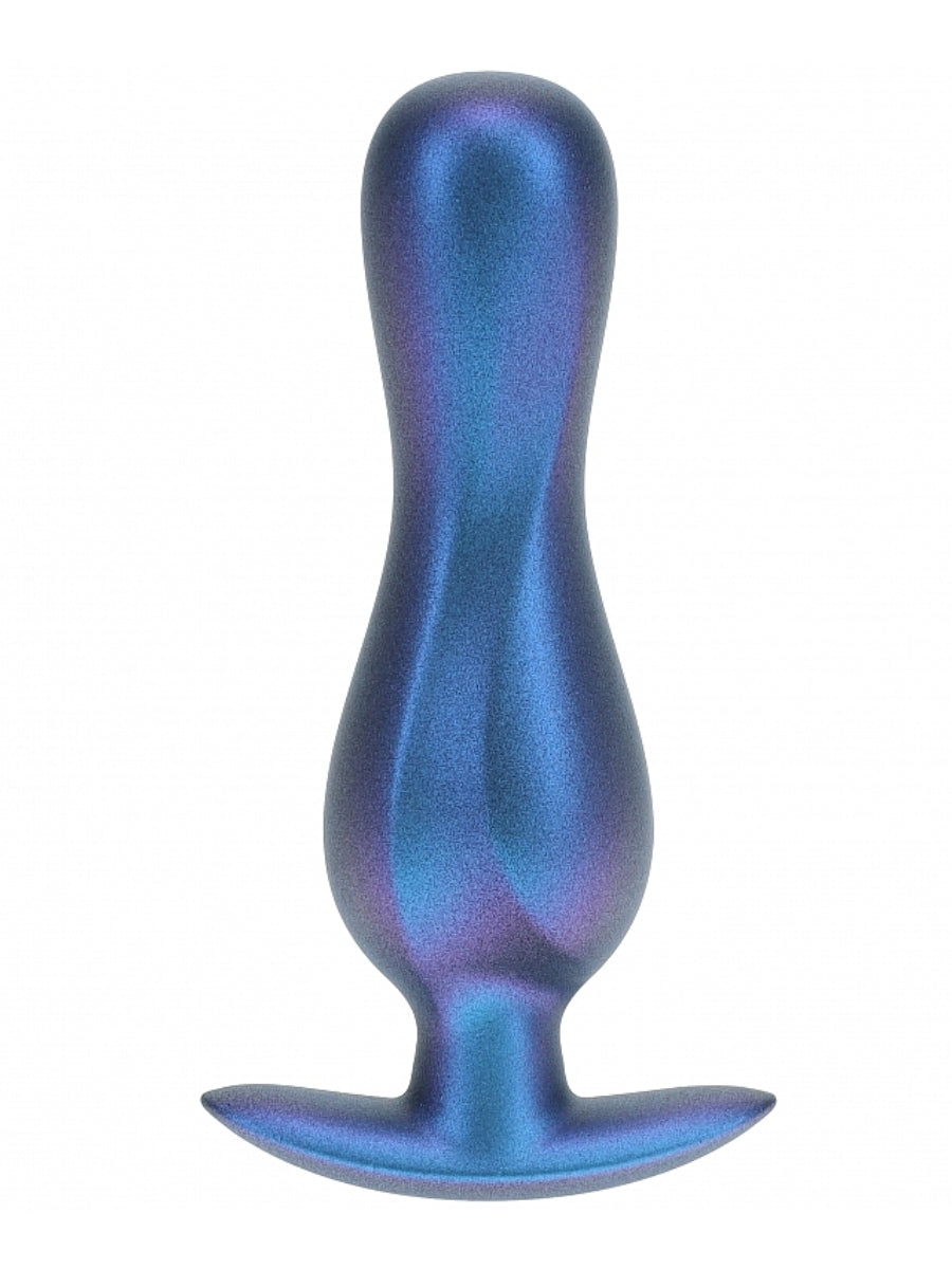Ouch! Smooth Curvy Silicone Anal Plug Blue