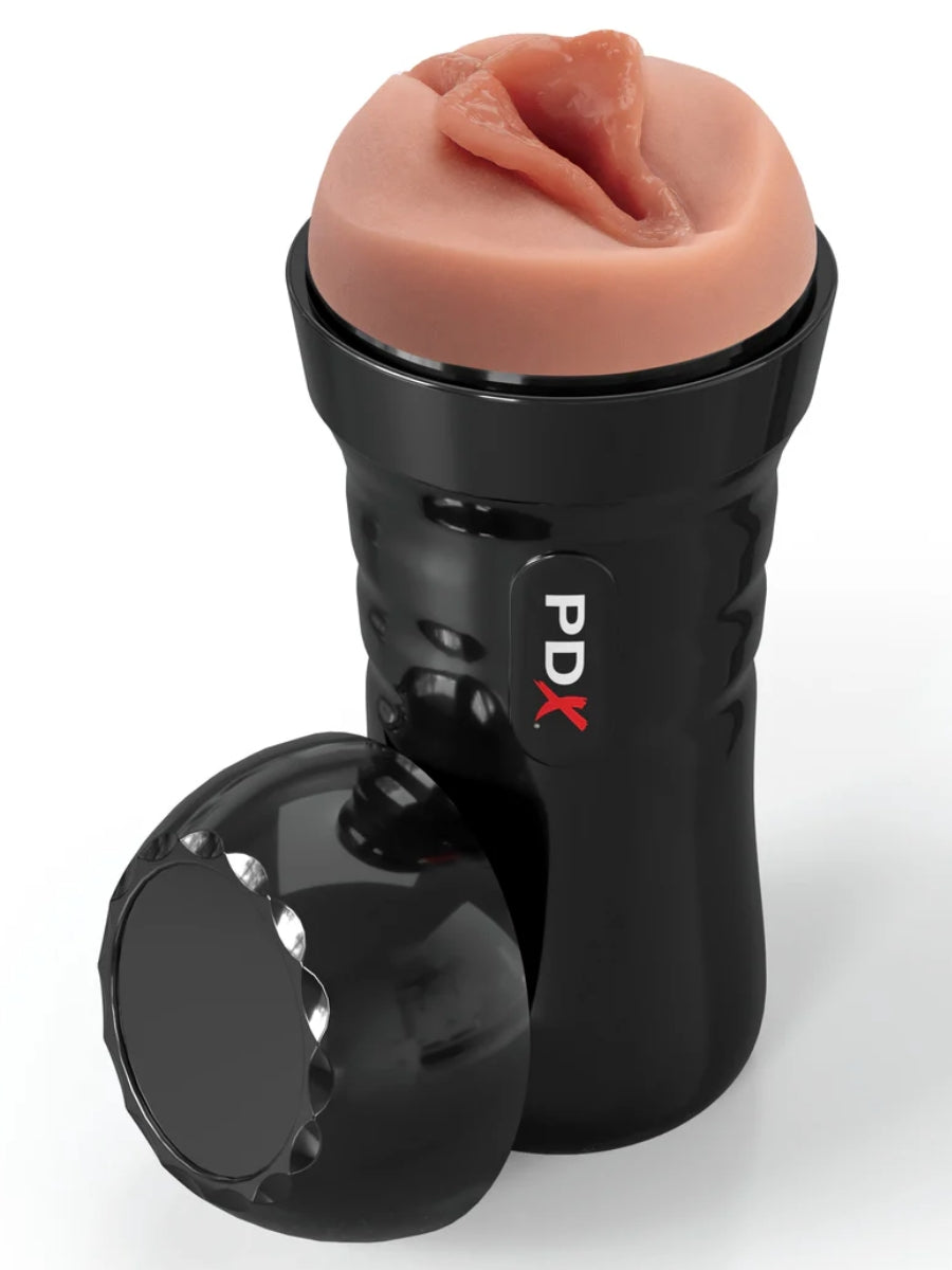 PDX Extreme Wet Pussies Super Luscious Lips Stroker Brown