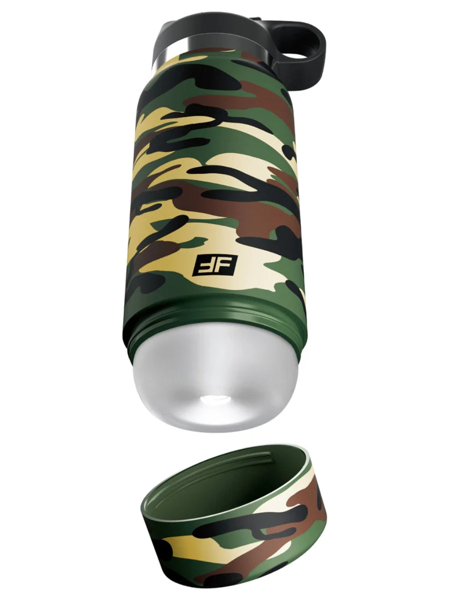 PDX Plus Fap Flask Happy Camper Frosted