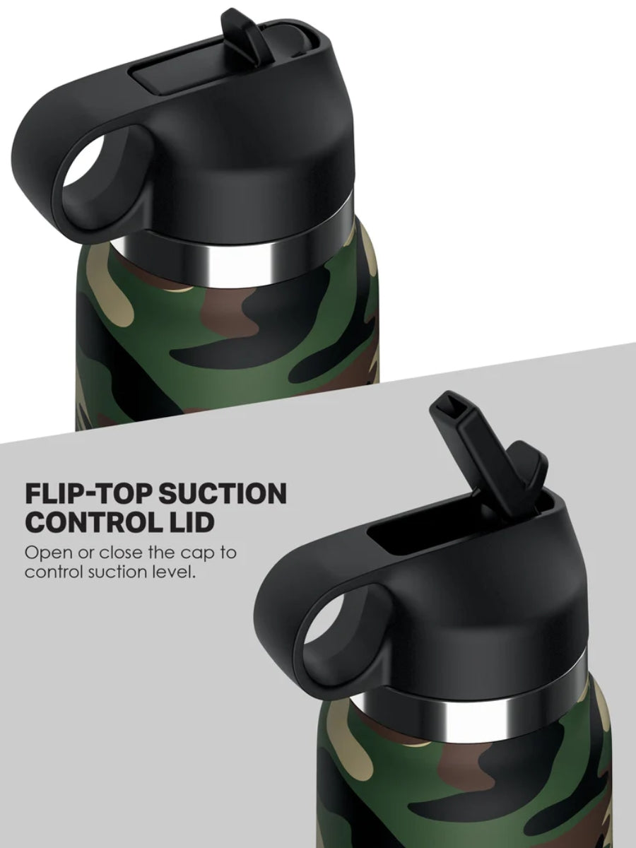 PDX Plus Fap Flask Happy Camper Frosted