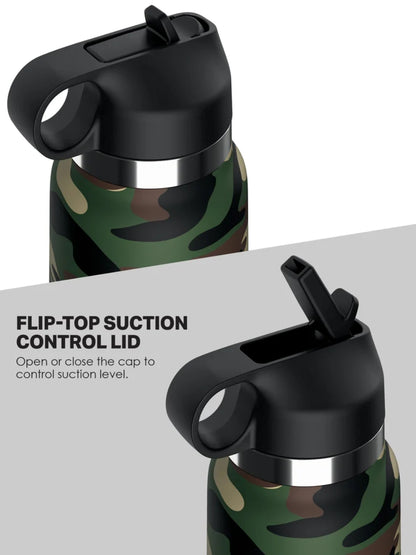 PDX Plus Fap Flask Happy Camper Frosted