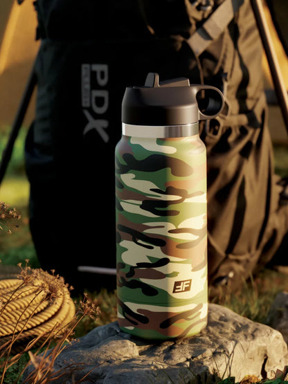 PDX Plus Fap Flask Happy Camper Frosted