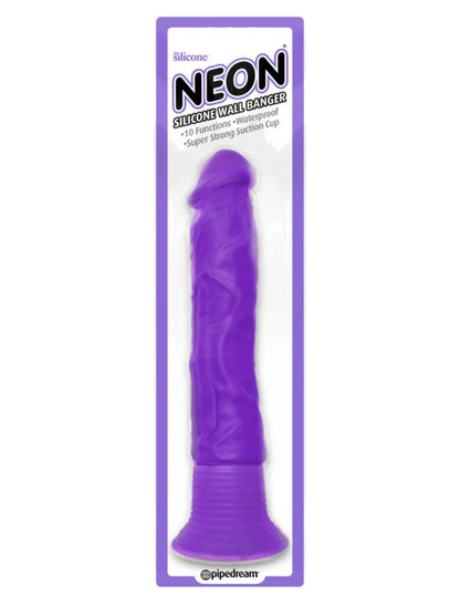 Pipedream Neon Silicone Wall Banger Penis Vibrator 1