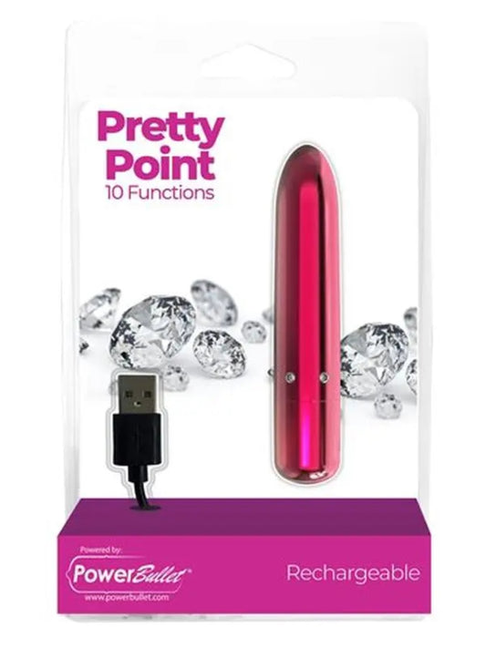 Pretty Point Vibrating Bullet Pink