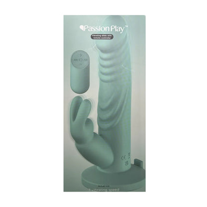 Passion Play 8.5 Inch Remote Control Vibrating Rabbit Dildo in retail packaging