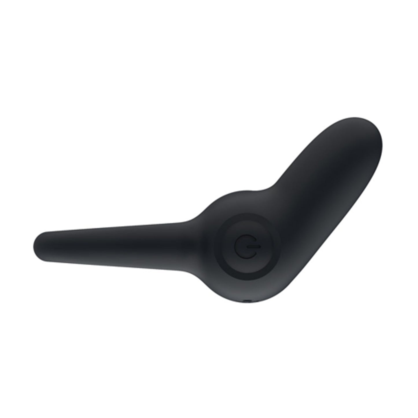 Top view of black vibrating cock ring with twin ears