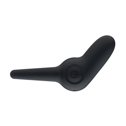 Top view of black vibrating cock ring with twin ears