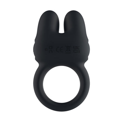 Rear view showing flexible ring and dual stimulation ears