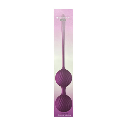 Passion Play Kegel Ball Exercise Trainer Purple in retail packaging