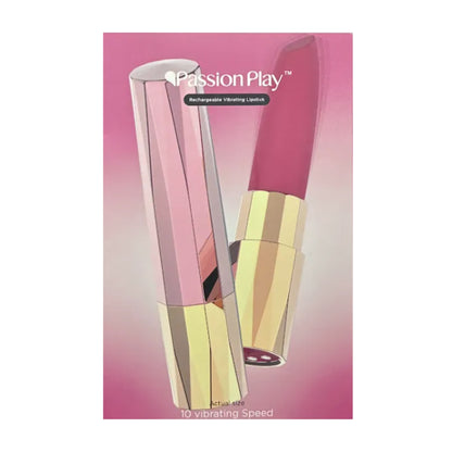 Passion Play Rechargeable Lipstick Bullet in retail packaging