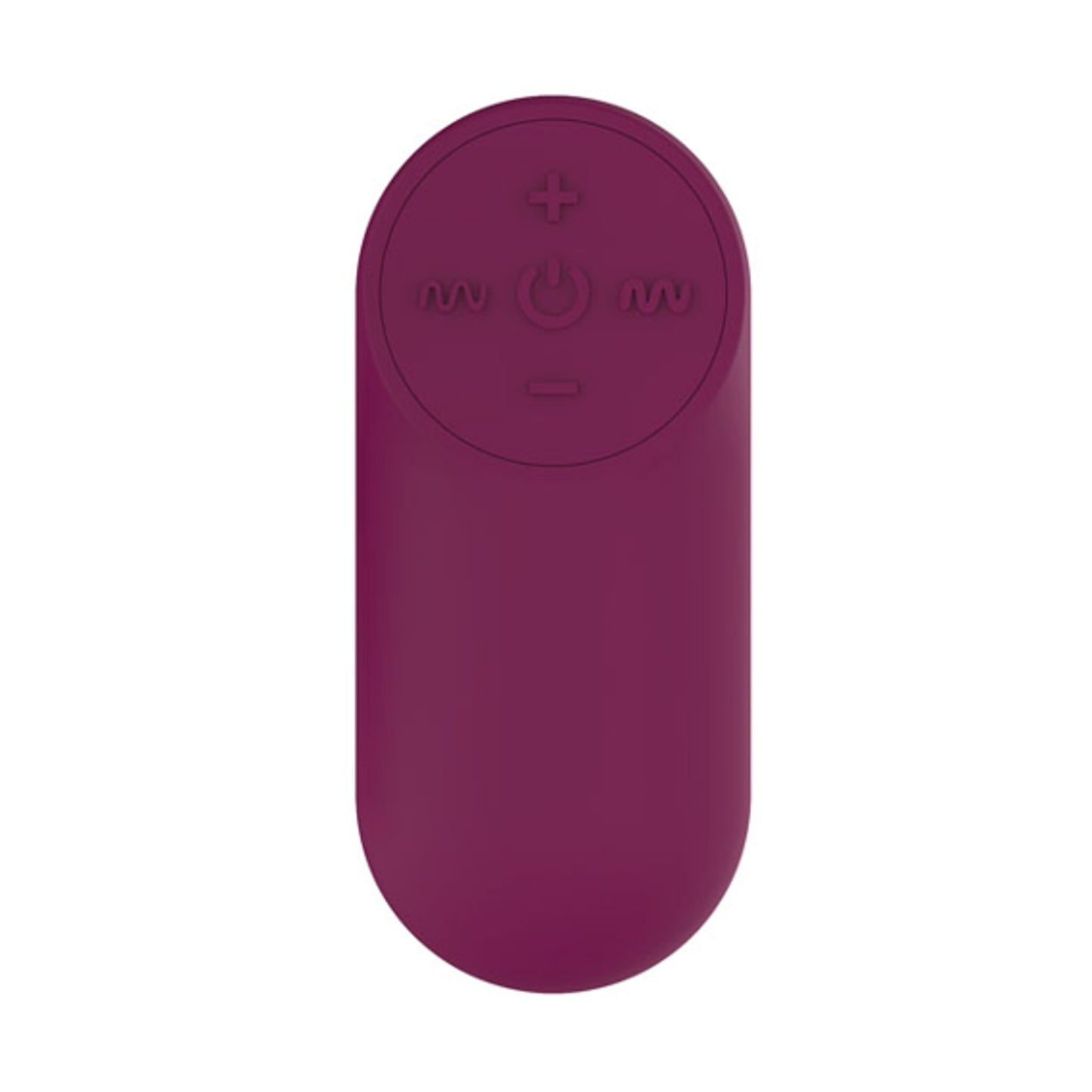 Purple wireless remote control with control buttons