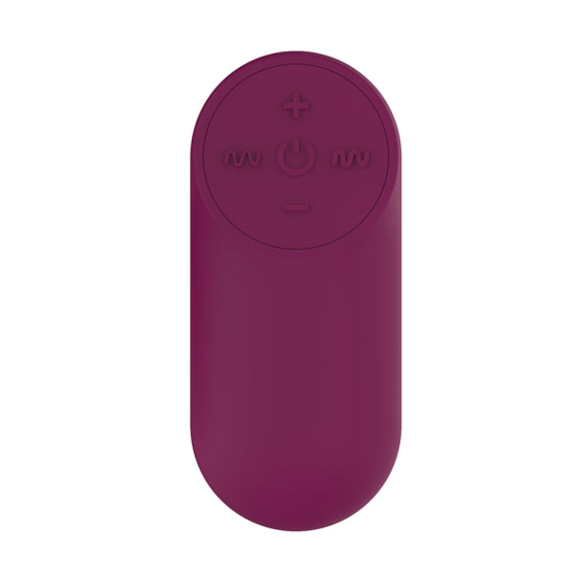 Purple wireless remote control with control buttons