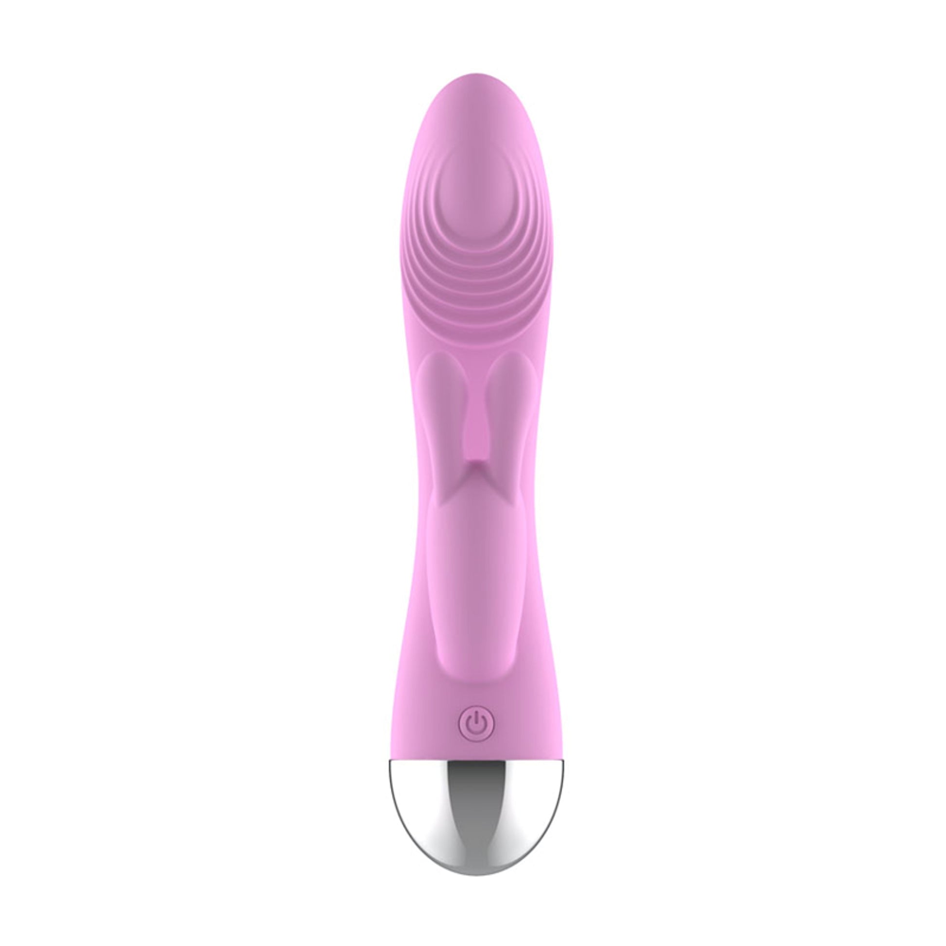 Front view showing ripple texture and clitoral stimulator