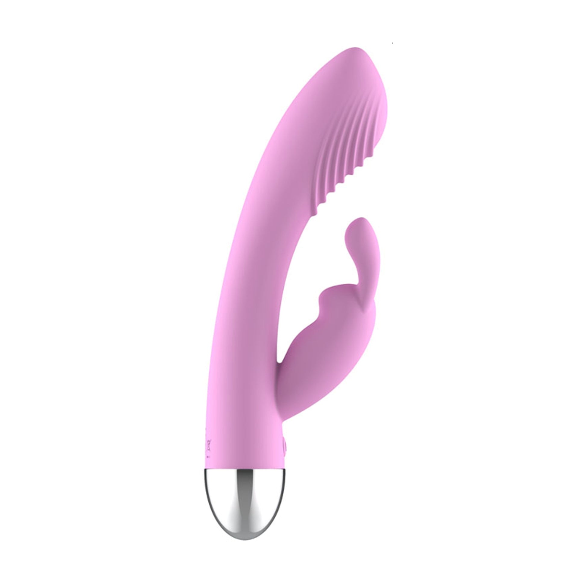 Side view showing curved shaft and flexible bunny ears