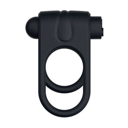 Front view showing black silicone dual ring design