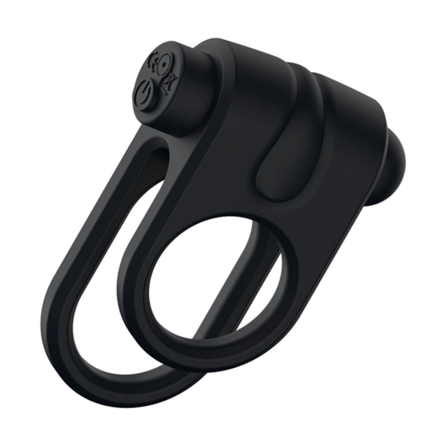 Angled view showing vibrating bullet and dual rings