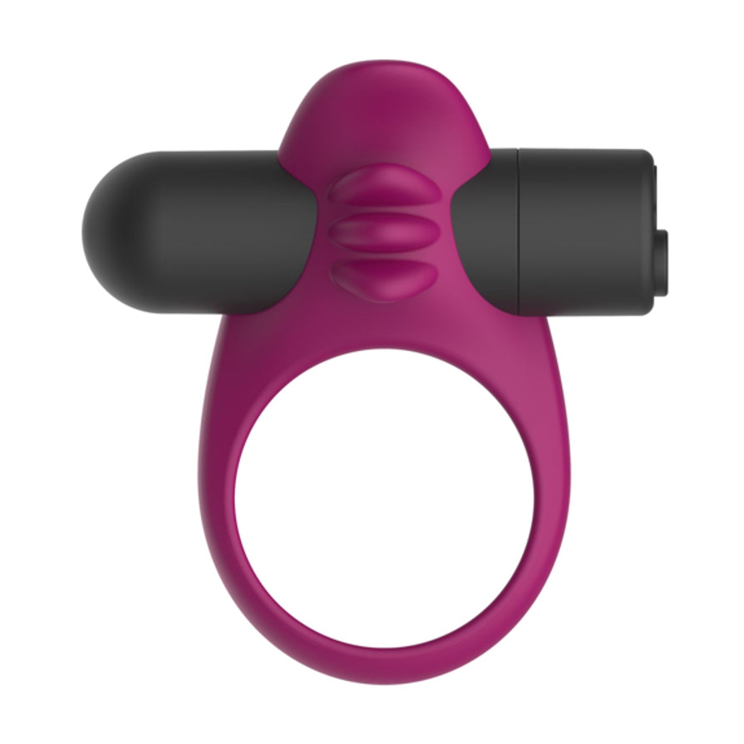 Front view showing flexible ring and extended stimulator