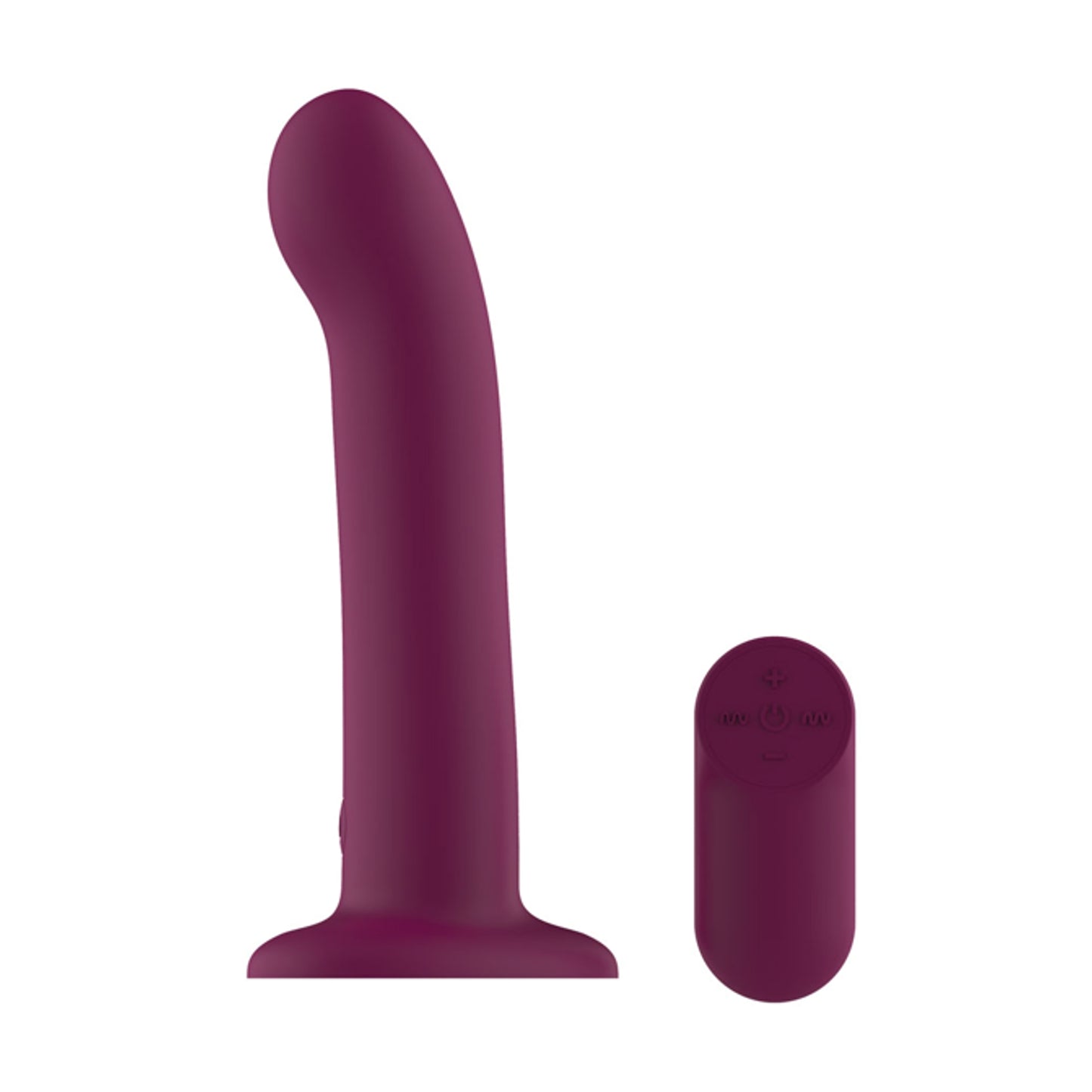 Purple G-Spot dildo with rechargeable wireless remote