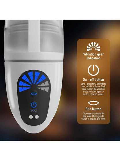 PassionZone Bite It Vibrating Masturbator