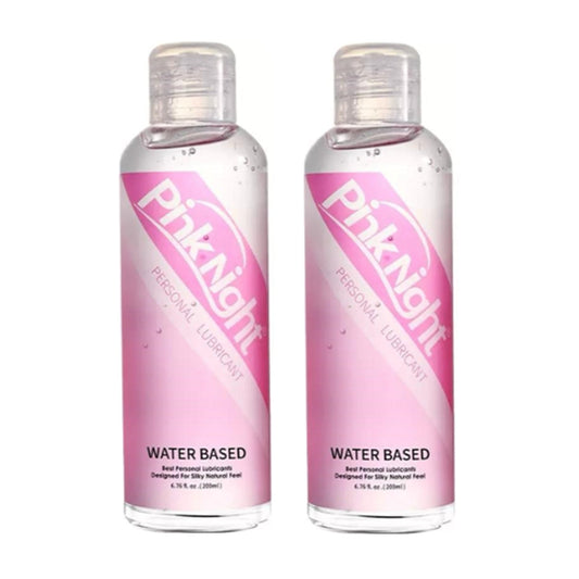 Twin pack of Pink Night Water-Based Lubricant 200ml bottles