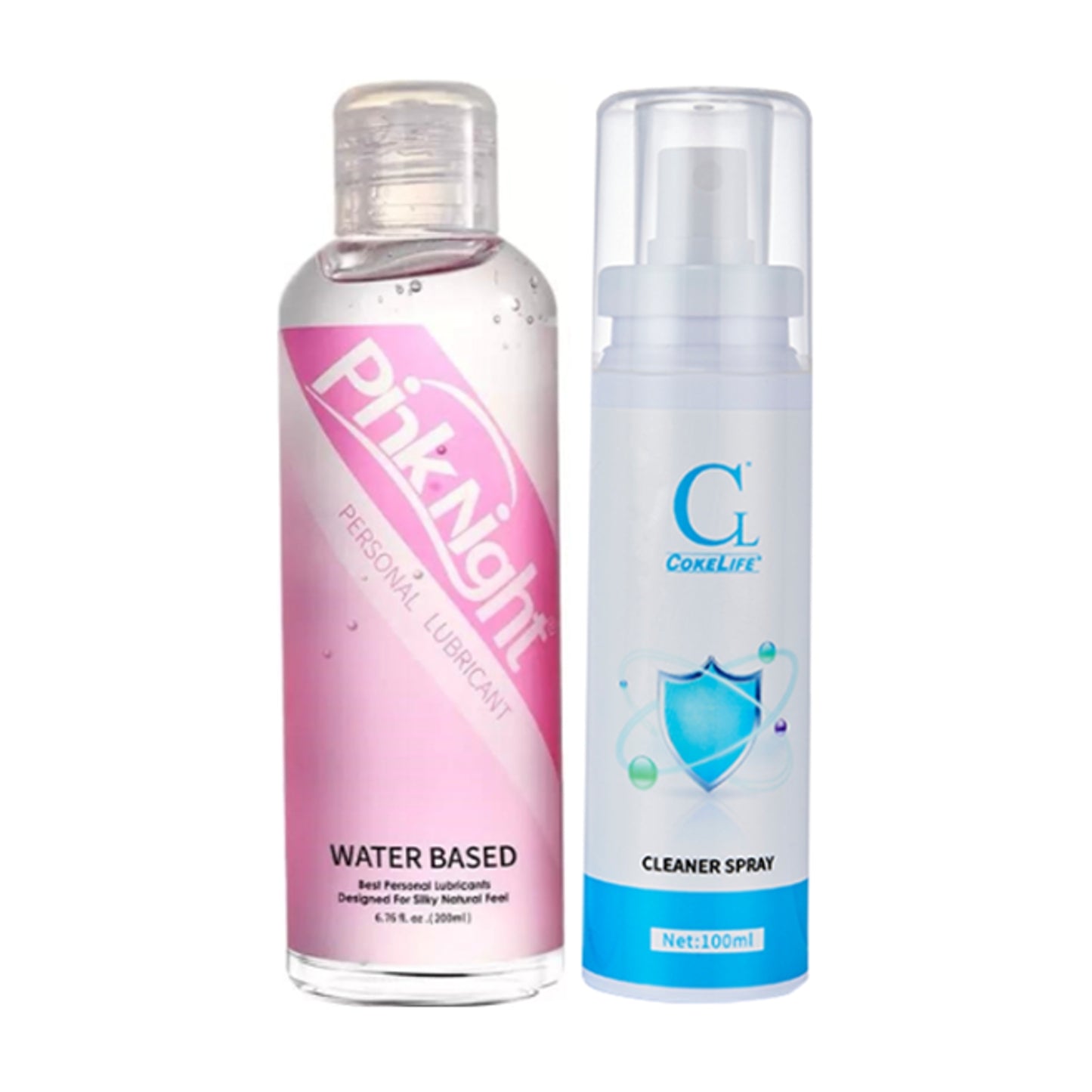 Pink Night lubricant and Cokelife cleaner value pack