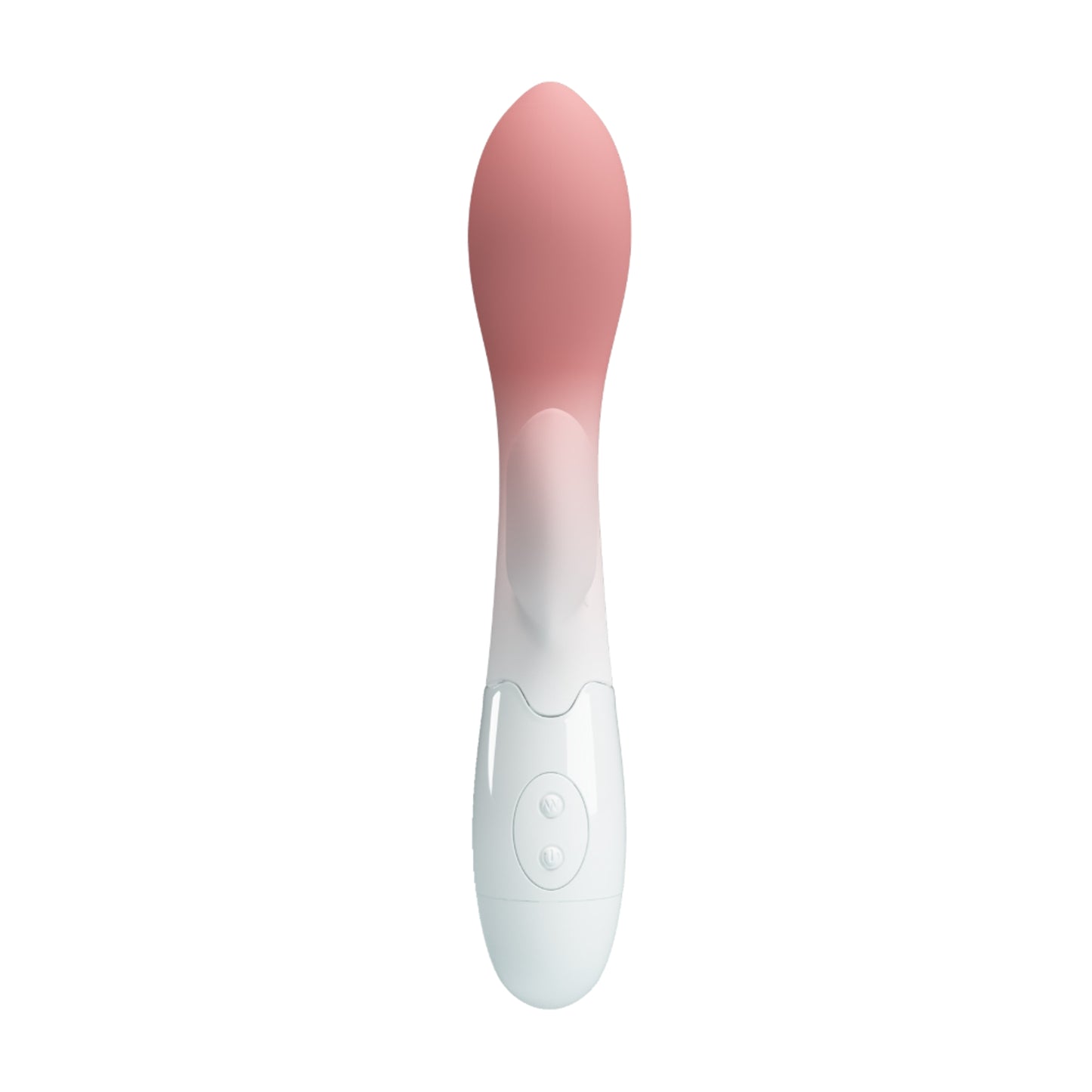 Front view showing curved shaft and rabbit stimulator