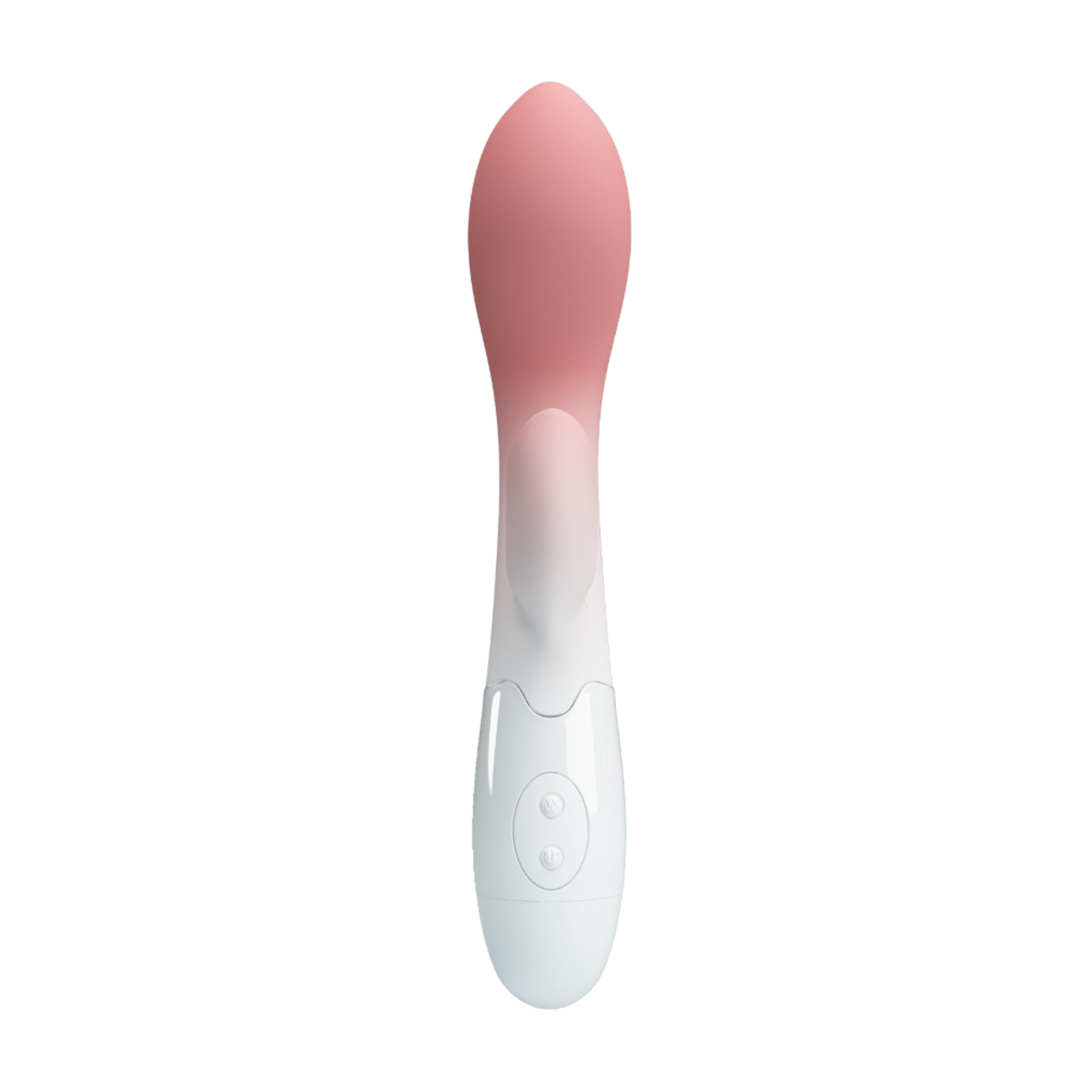 Front view showing curved shaft and rabbit stimulator
