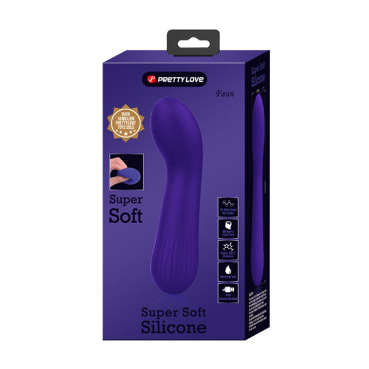 Pretty Love Faun Flexible G-Spot Vibrator Purple in retail packaging