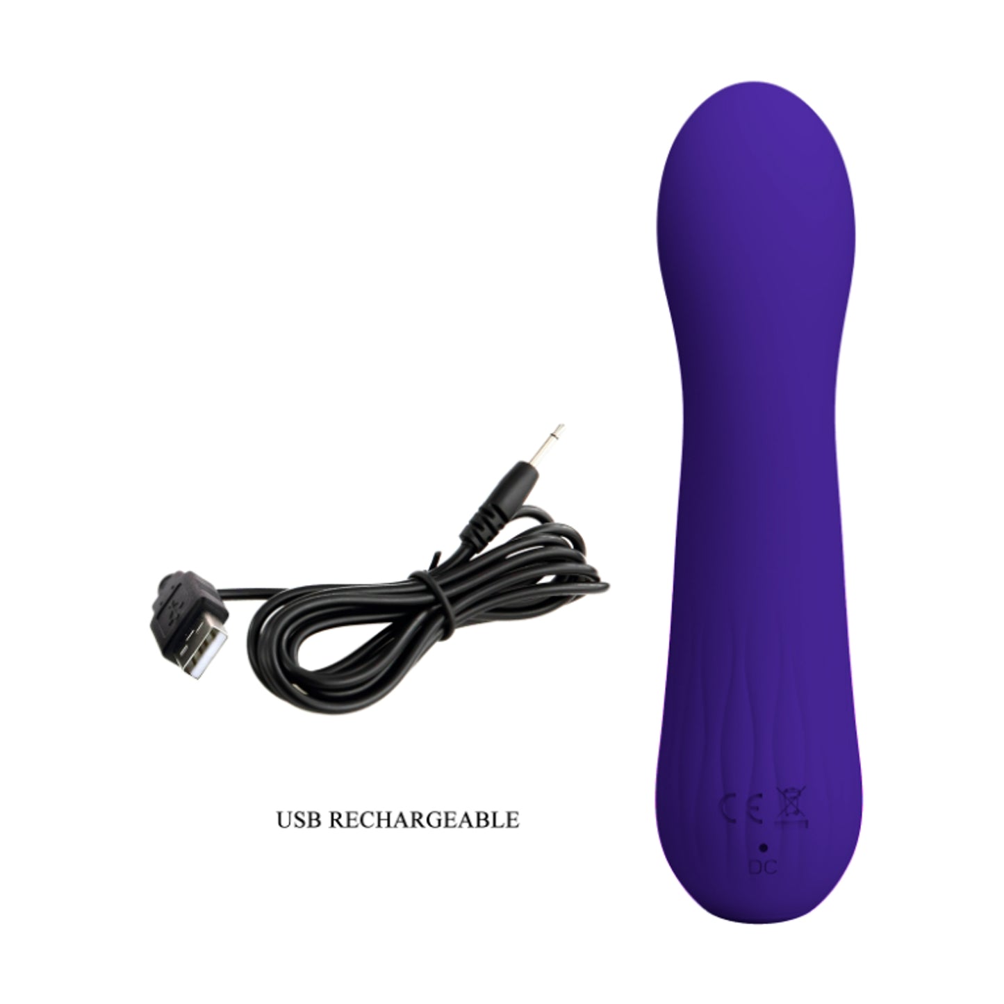 USB charging cable and charging port shown