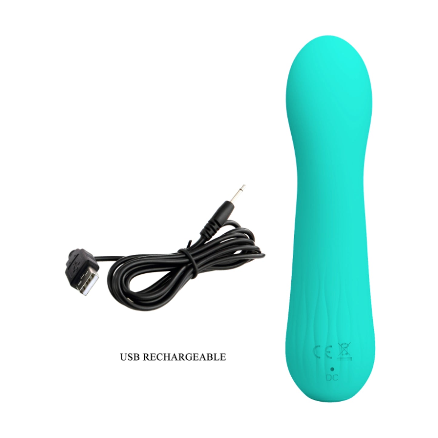 USB charging cable and charging port shown