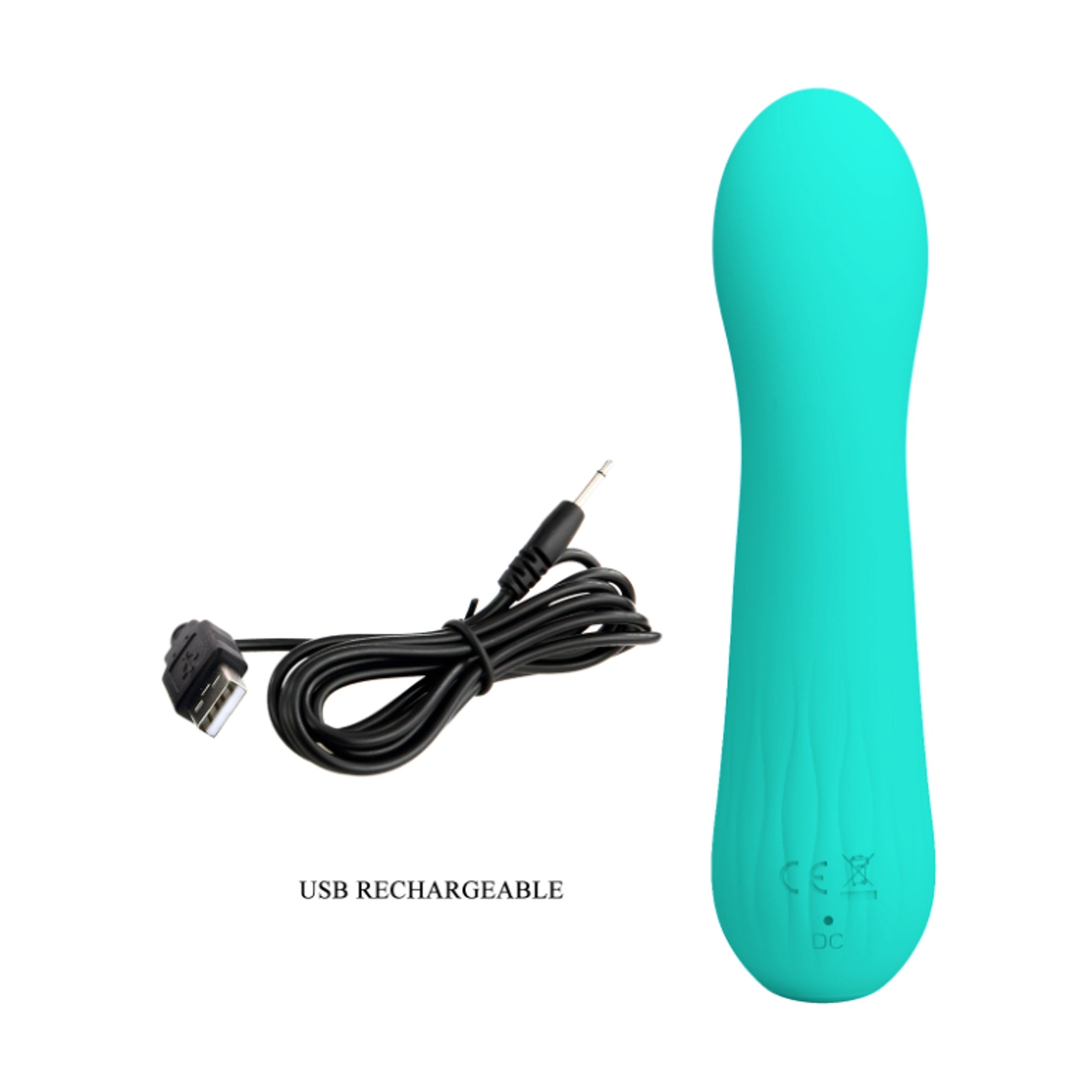 USB charging cable and charging port shown