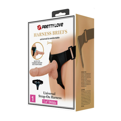 Retail packaging for Pretty Love Jerry 7.6 Inch Strap-On Kit